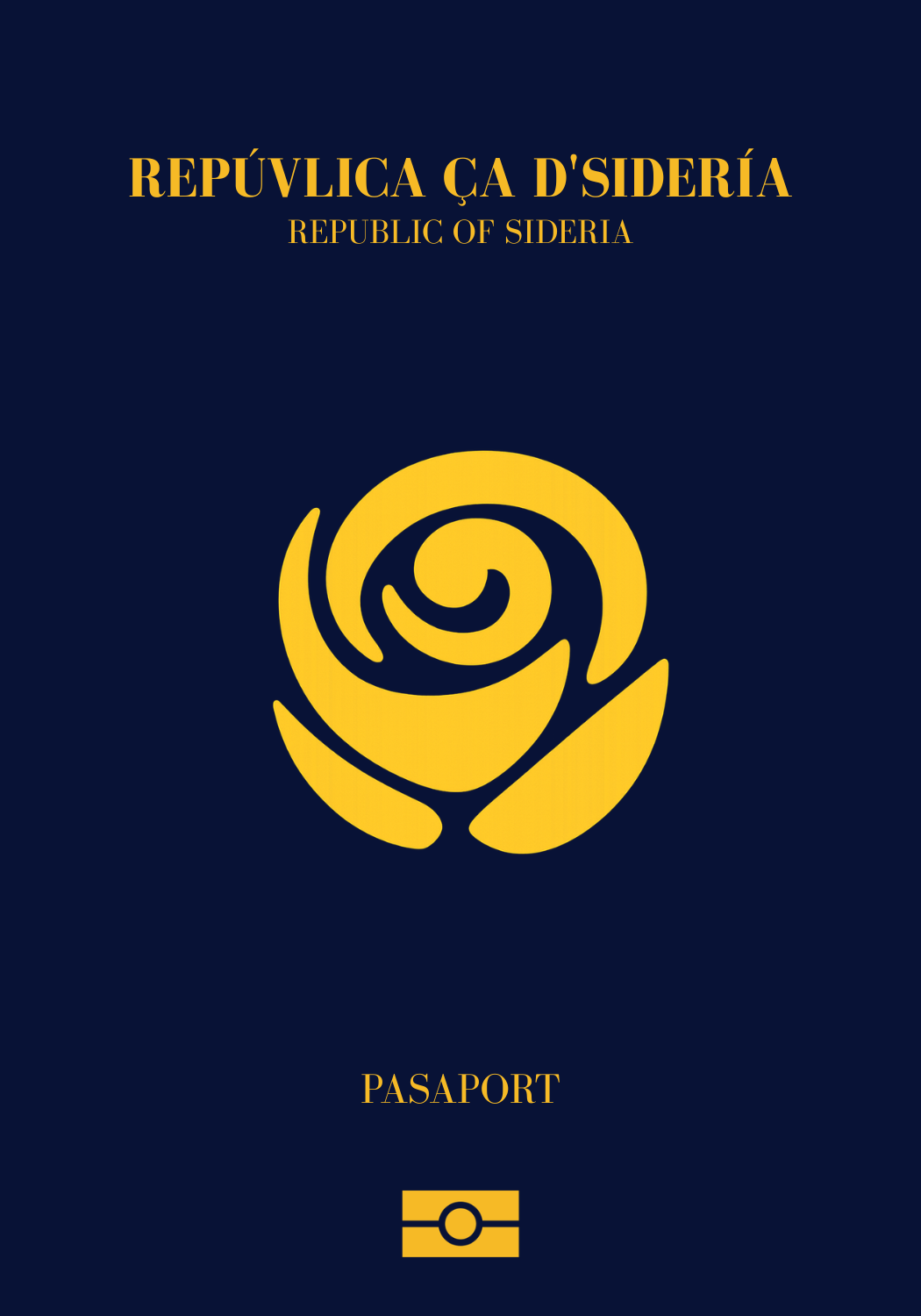 Official Republic of Sideria Passport